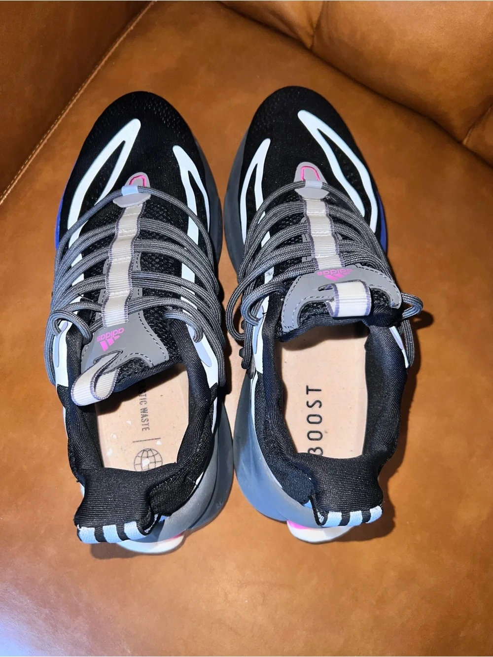 adidas AlphaBoost V1 'Black Blue Fuchsia' men’s size 8
